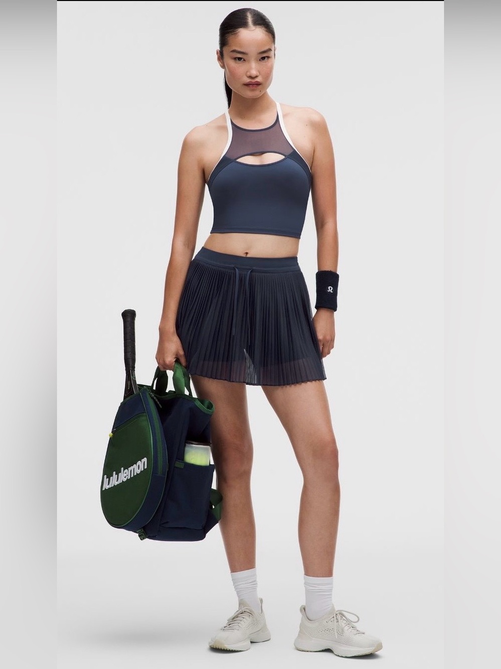 Lululemon NWT Ace Advantage Pleated Tennis Short 2” in Club Blue Size Large
